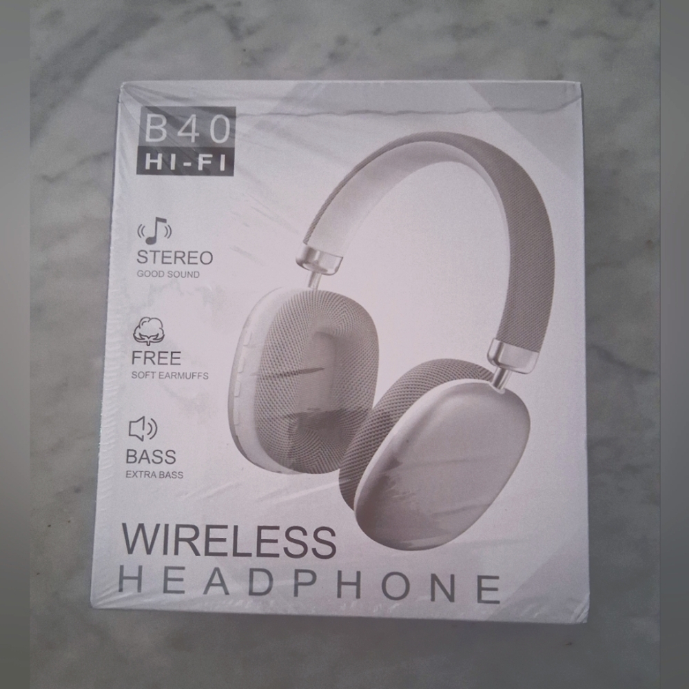 B40 Hi-Fi Wireless Bluetooth Headphones – Extra Bass & Stereo Sound